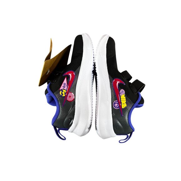 Nike Star Runner 3 SE (TDV) Kids Shoes Black/Very Berry-Lapis Size 10C - Picture 7 of 10